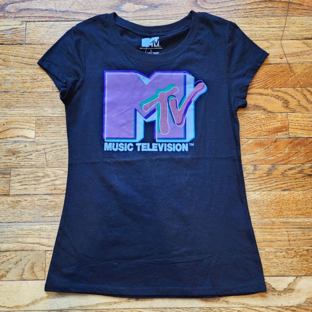 Summer MTV Ladies Tee T-Shirt Black and Pink